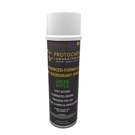 PROTOCHEM LABORATORIES Green Apple Dual Dry Deodorant Odor Neutralizer, 14 oz., PK12 PC-107C